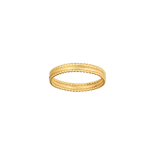 Beaded Edge Wedding Band