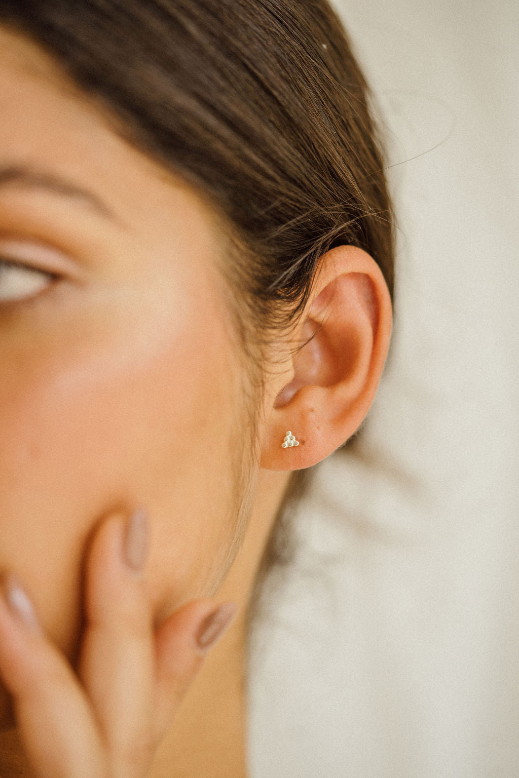 Dot Pyramid Small Stud Earrings