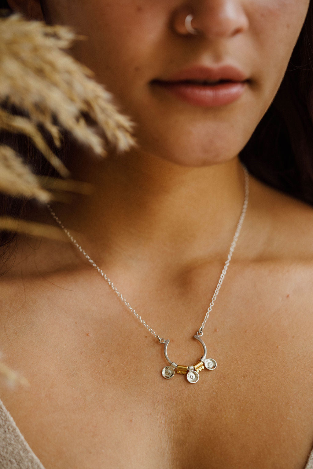 Boudicca Silver Sun Disc Necklace