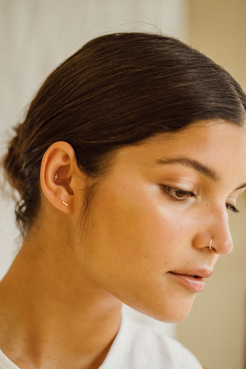 Tri Dot Stud Earrings