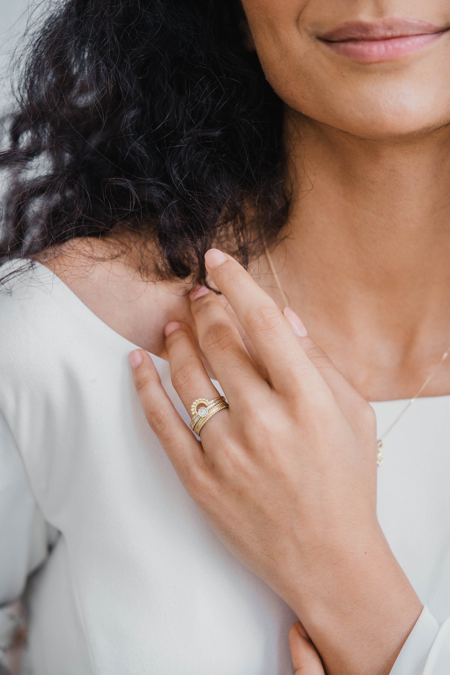 Beaded Edge Wedding Band