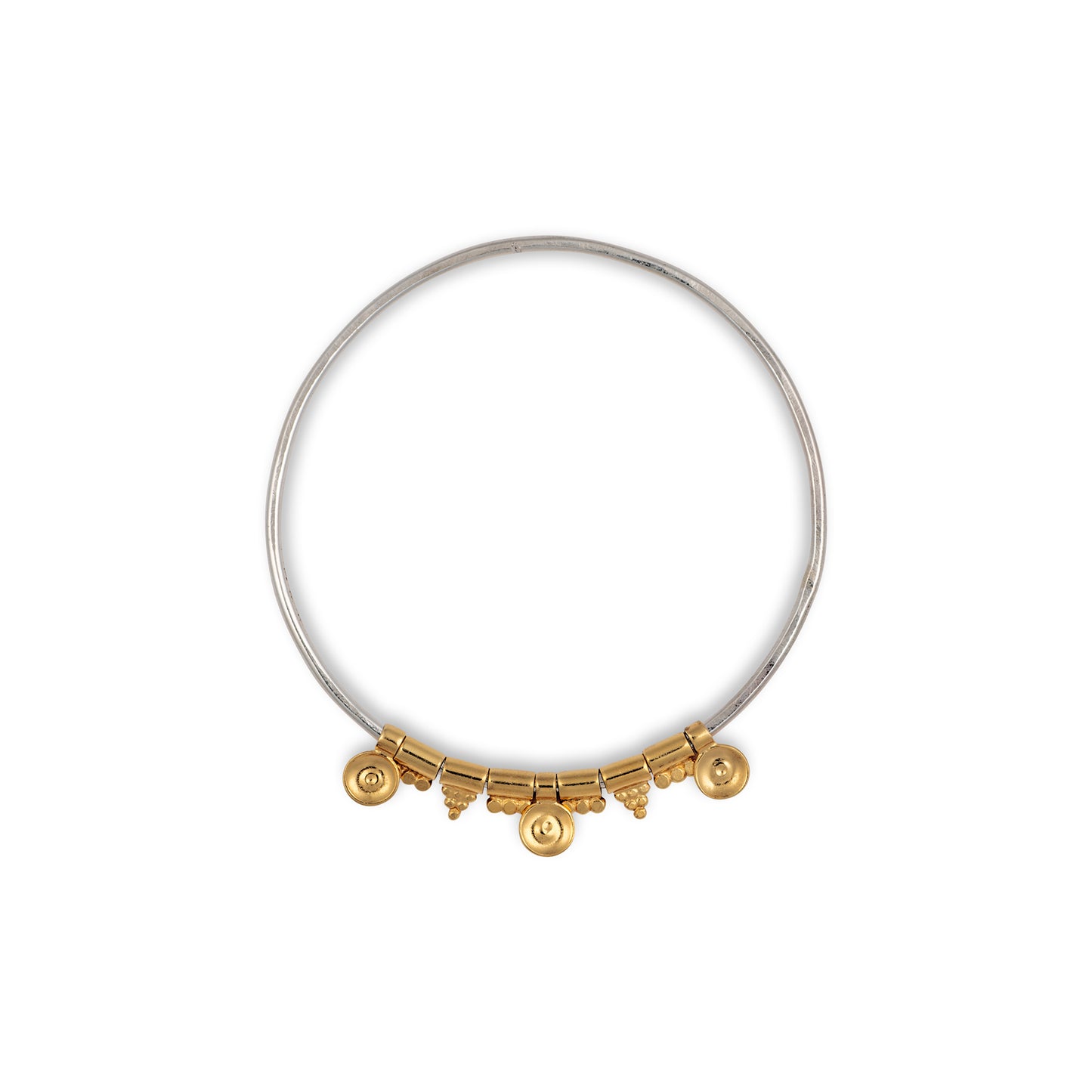 Boudicca Mixed Gold Bead Bangle