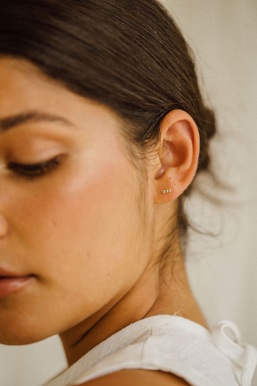 Tri Dot Stud Earrings