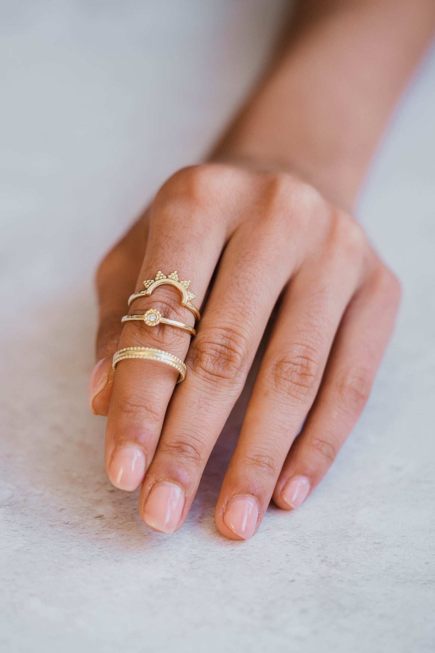 Beaded Edge Wedding Band