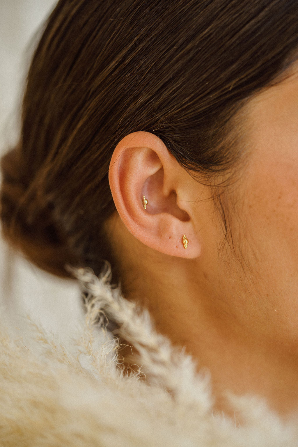 Trinity Ball Stud Earrings