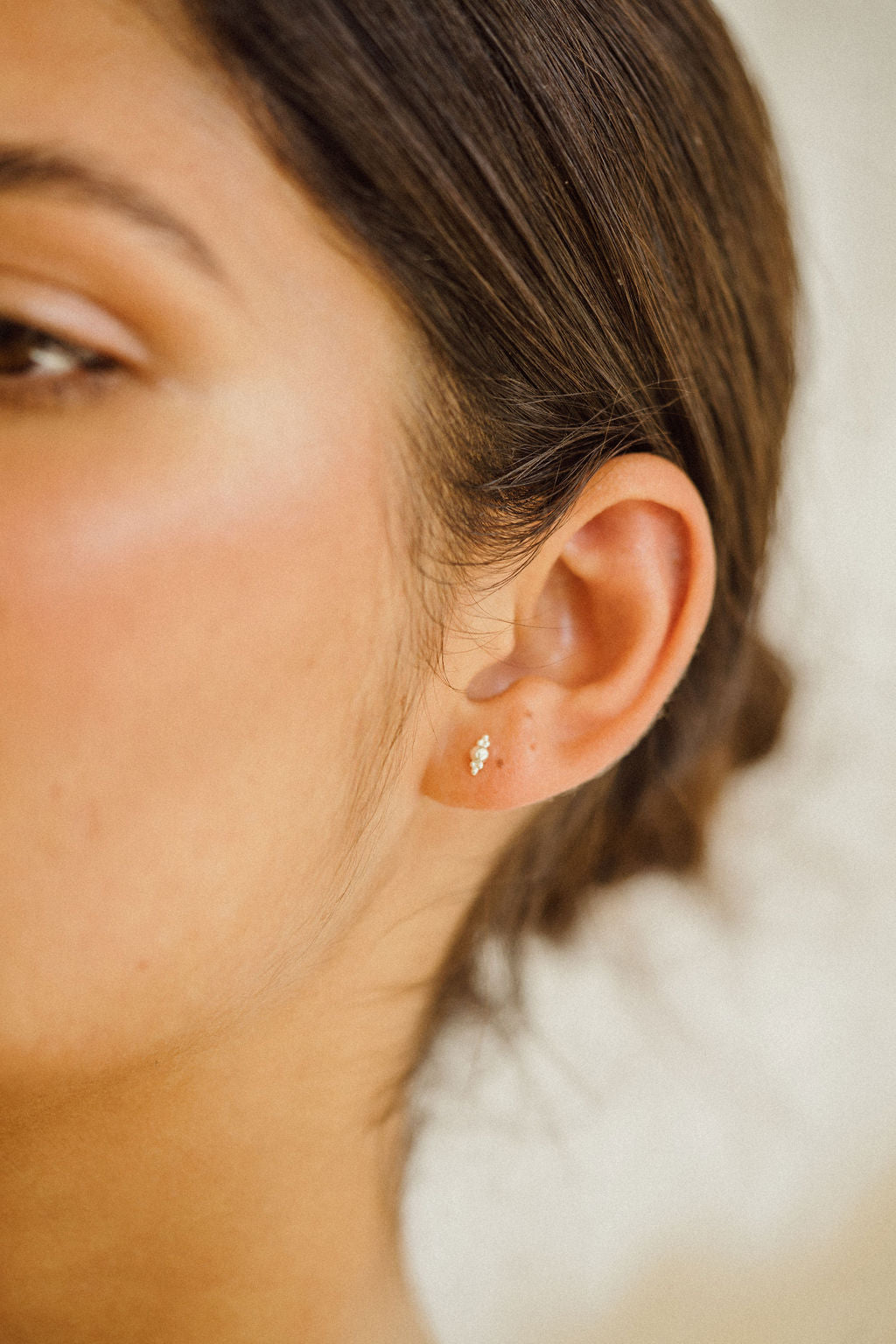 Trinity Ball Stud Earrings