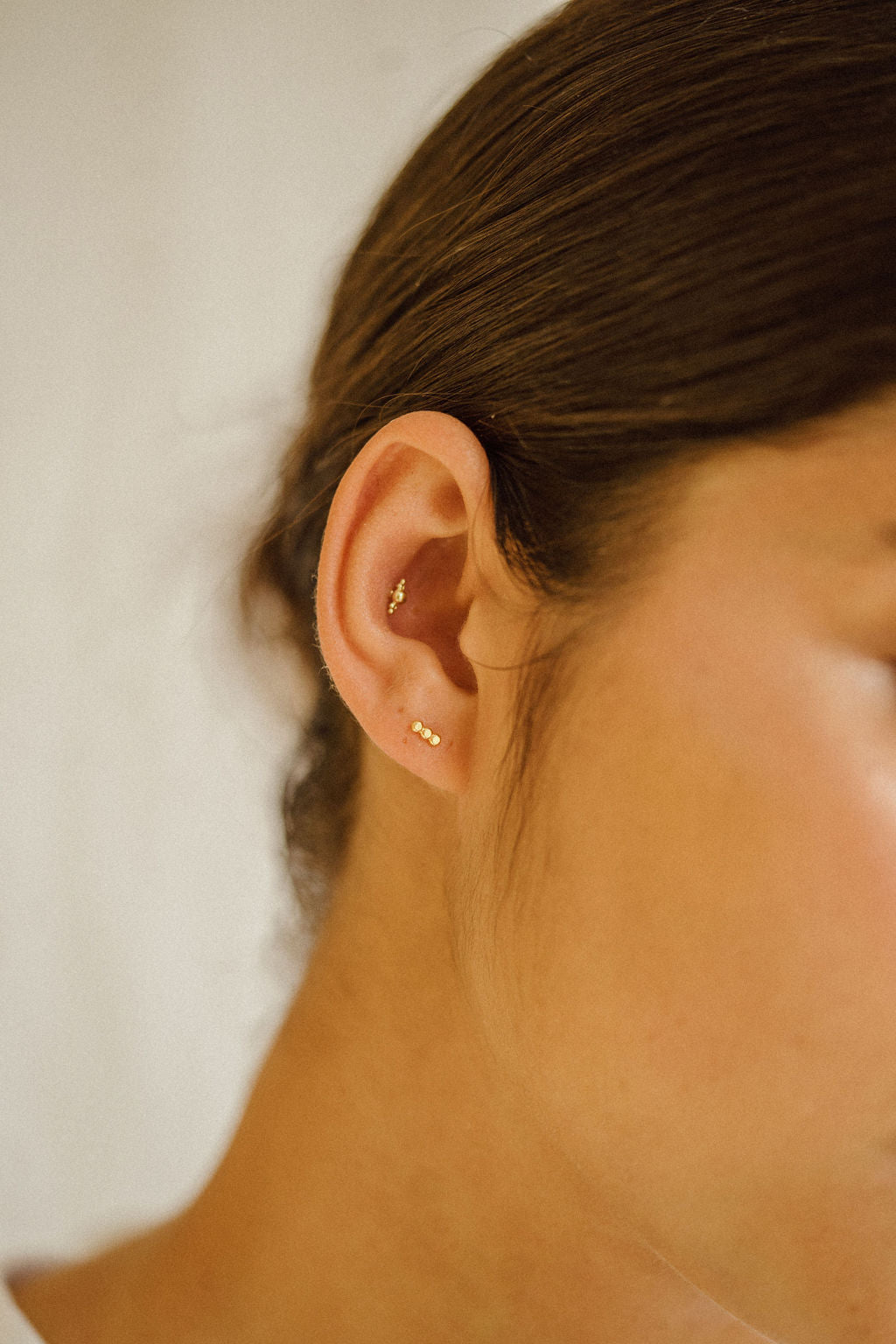 Tri Dot Stud Earrings
