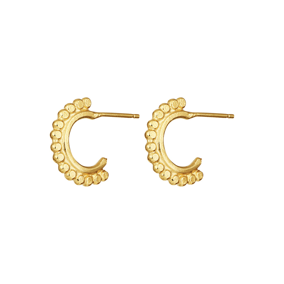 Frida Beaded Open Hoop Earrings