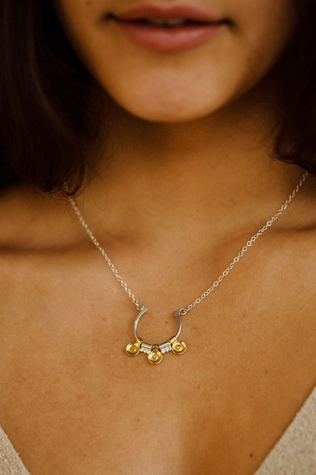 Boudicca Gold Sun Disc Necklace