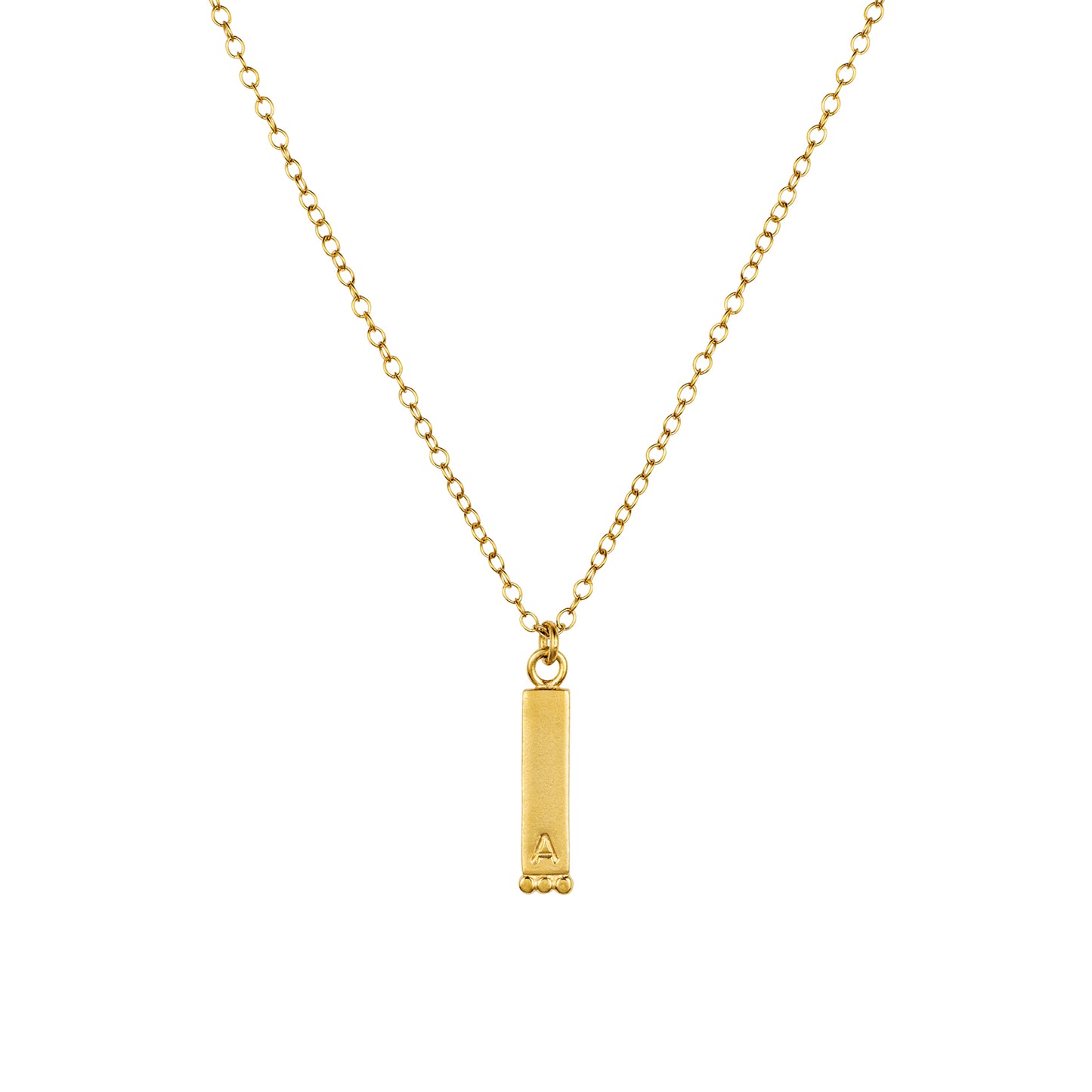 Personalised Initial Bar Necklace