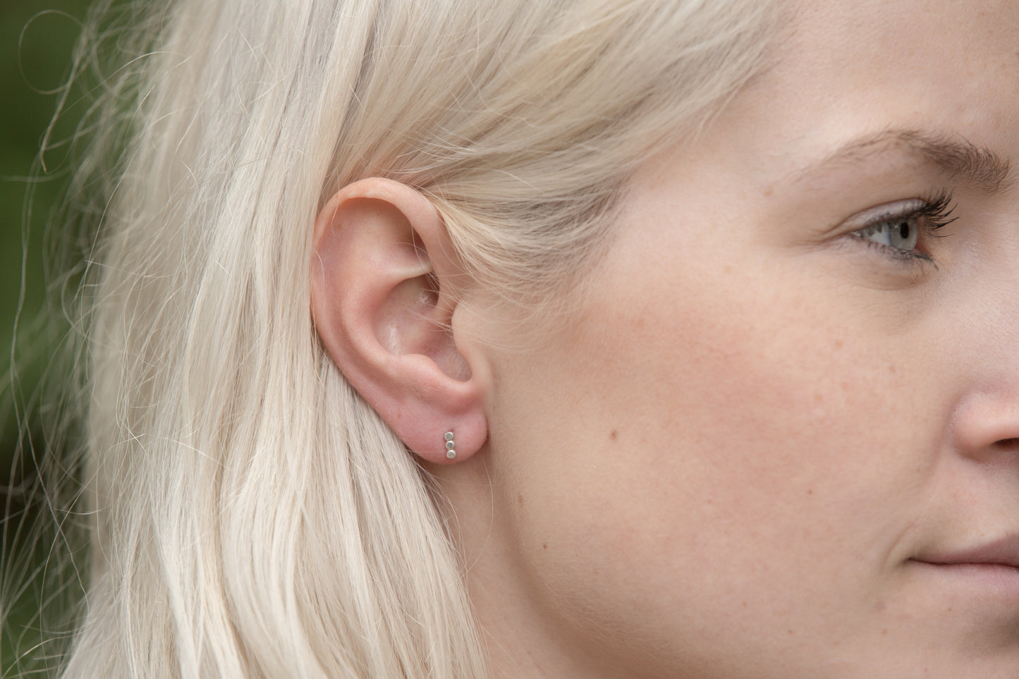 Tri Dot Stud Earrings