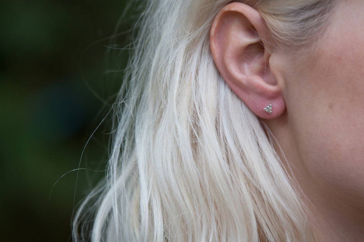 silver stud earrings
