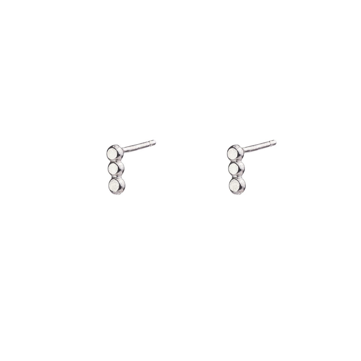 Tri Dot Stud Earrings
