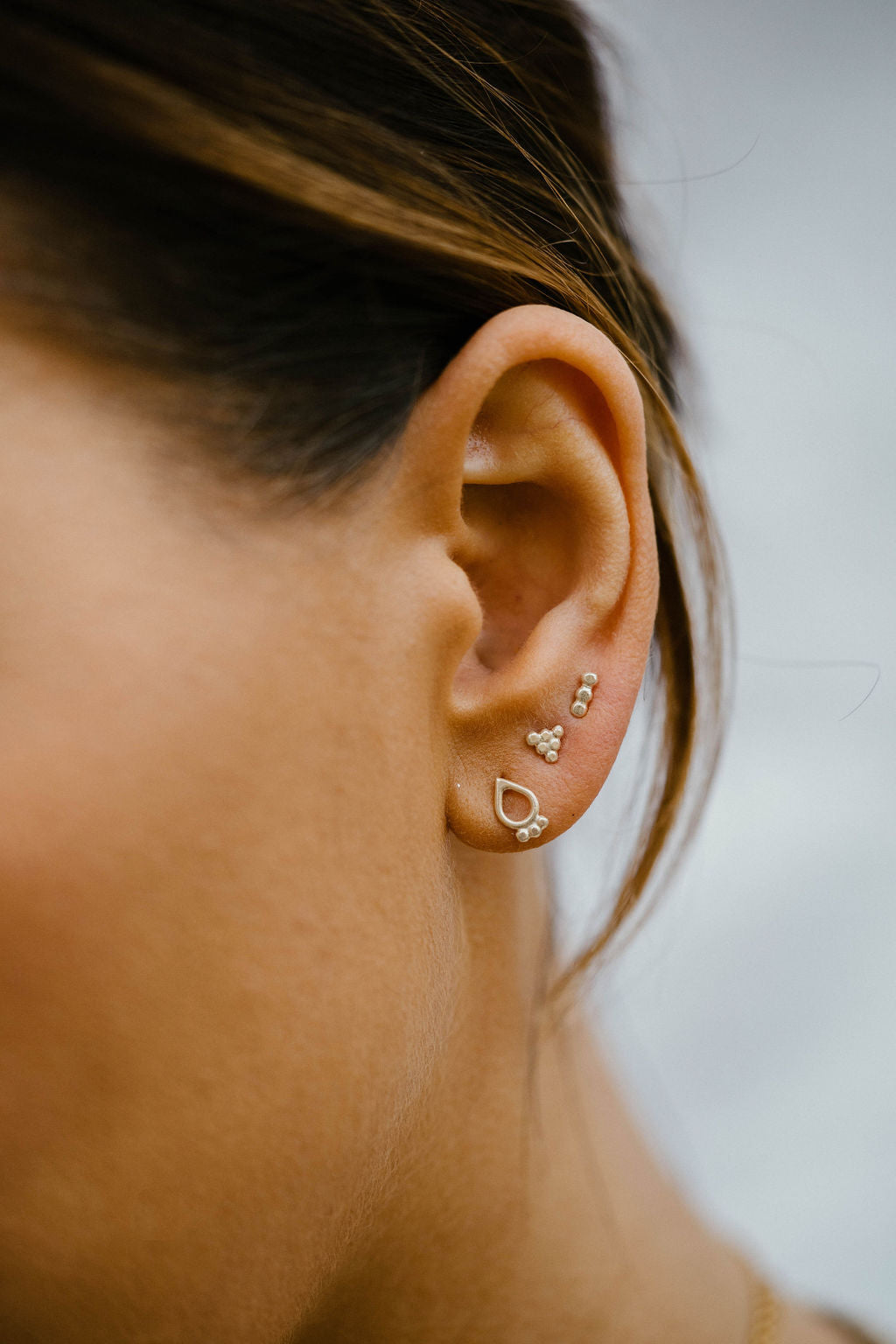 Dot Pyramid Small Stud Earrings