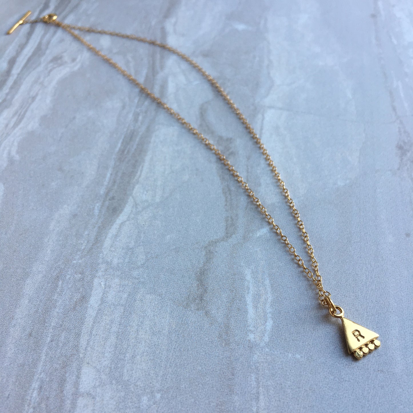 Personalised Pyramid Necklace