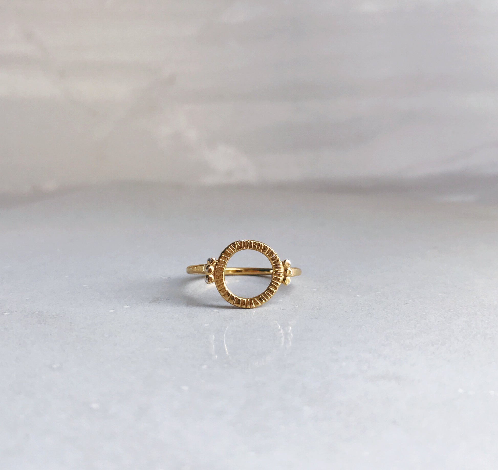 gold circle ring