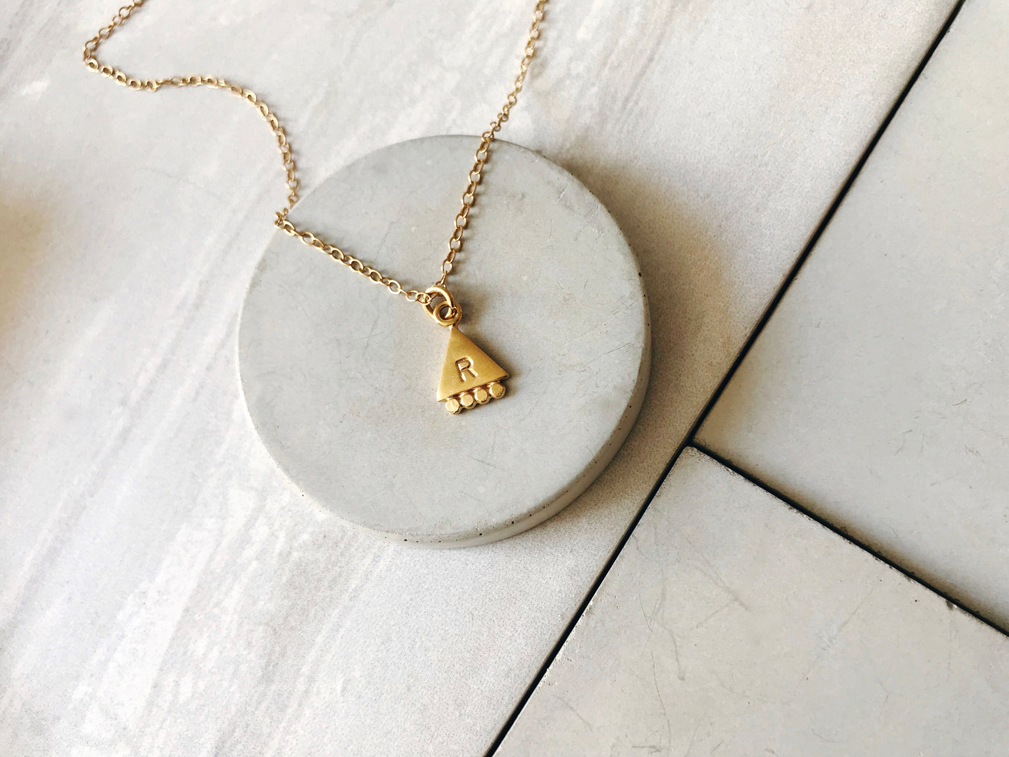 Personalised Pyramid Necklace